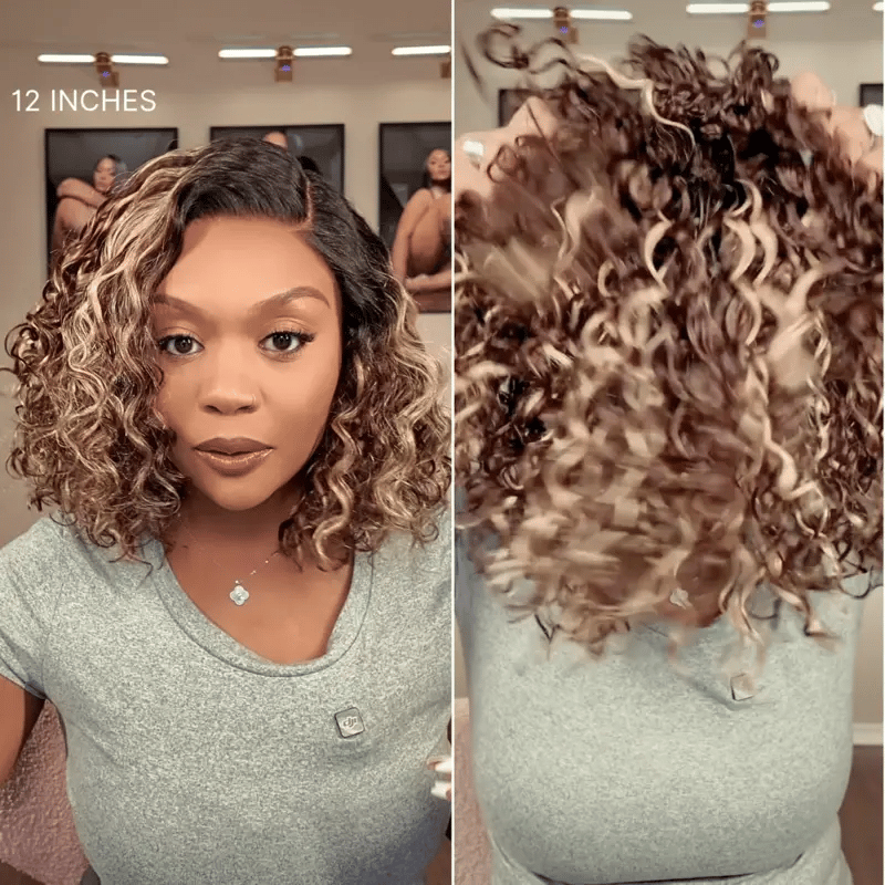 ✨ Curly Bob Wig That Looks Like A $500 Salon Makeover 🥇