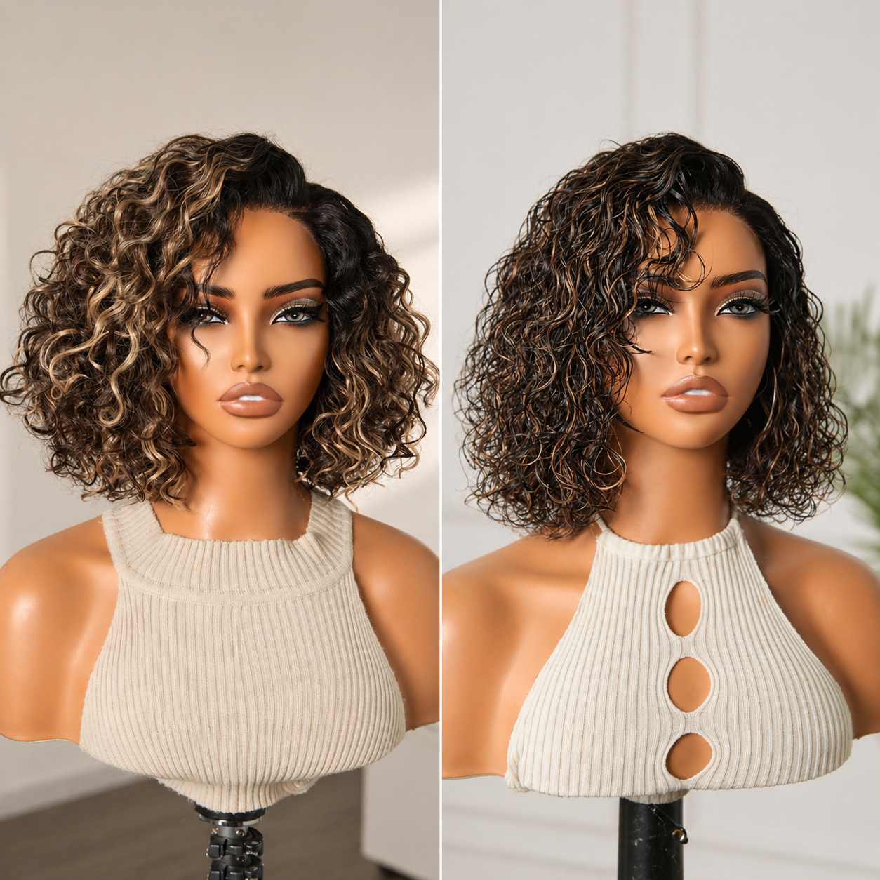 ✨ Curly Bob Wig That Looks Like A $500 Salon Makeover 🥇
