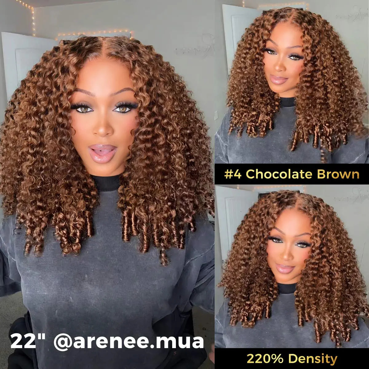 ✨Full Burmese Curly 13x6 Lace Frontal Glueless Wig – Soft, Natural & Ready-to-Wear!✨