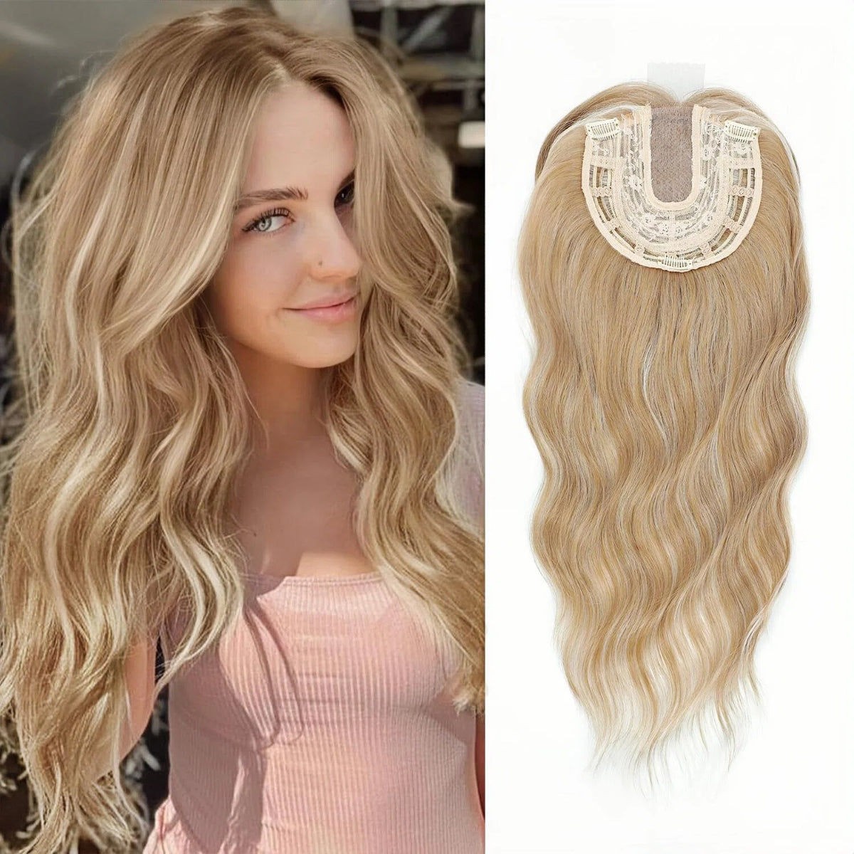 🌟2026 New Lightweight & Breathable Wavy Hair Topper✨