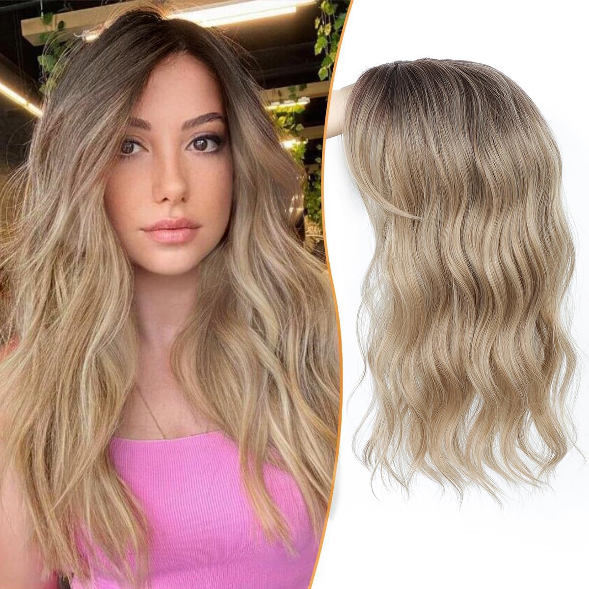 🌟2026 New Lightweight & Breathable Wavy Hair Topper✨