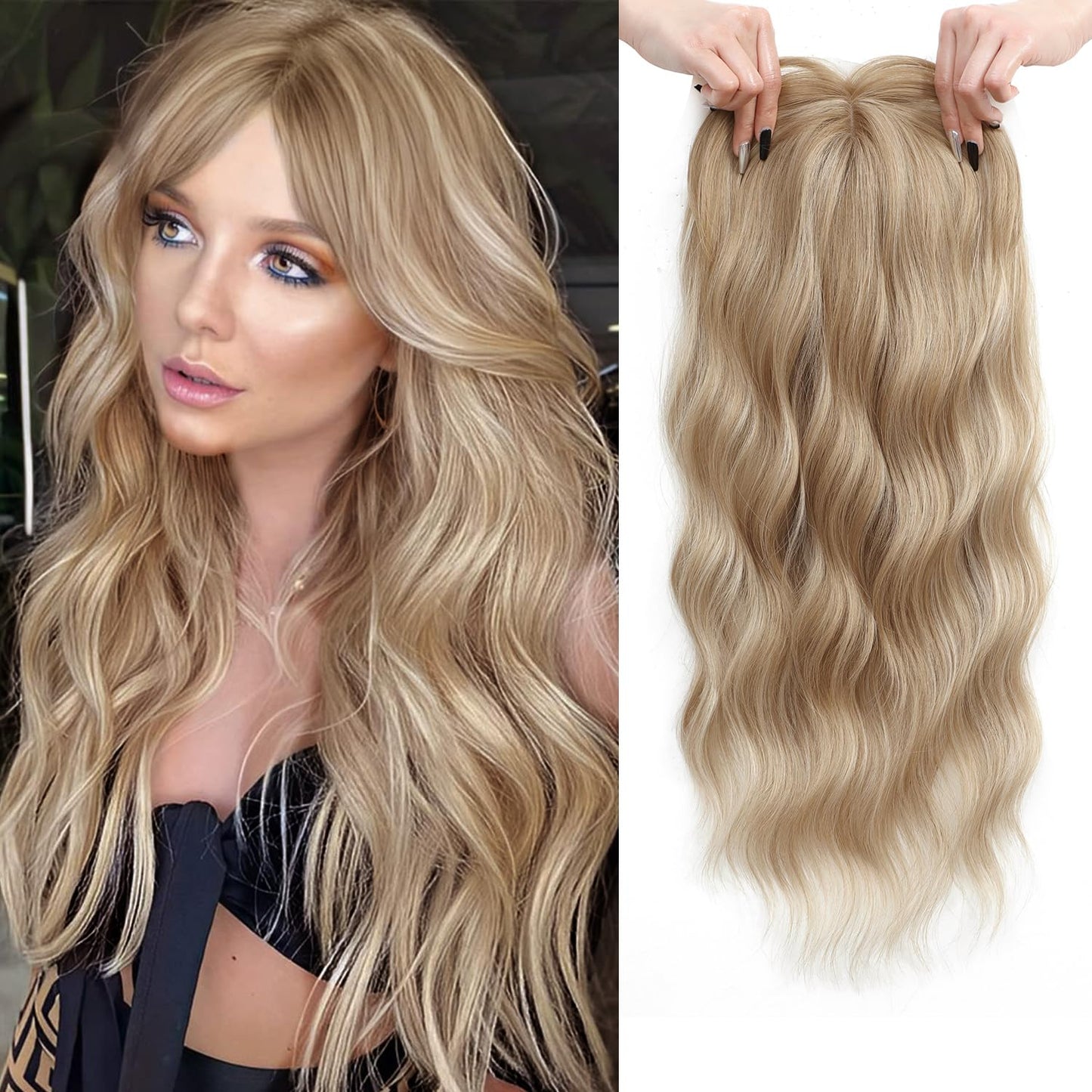 🌟2026 New Lightweight & Breathable Wavy Hair Topper✨