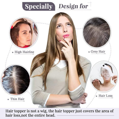 🌟2026 New Lightweight & Breathable Wavy Hair Topper✨