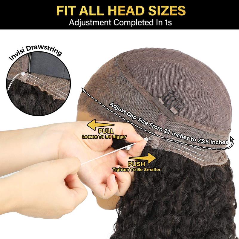 🔥Limited-time offer: 50% off! Pre-cut lace voluminous straight wig, 360° full lace front, glue-free.