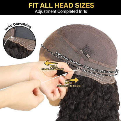 🔥Limited-time offer: 50% off! Pre-cut lace voluminous straight wig, 360° full lace front, glue-free.
