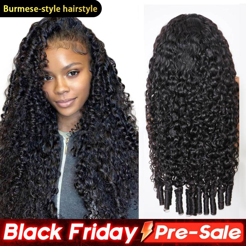 🔥Limited-time offer: 50% off! Pre-cut lace voluminous straight wig, 360° full lace front, glue-free.
