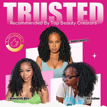 Invisible Hairline Glueless Half Wig – 3-in-1 Kinky Curly Flip Over Wig with Ponytail & Bun Styles – Beginner Friendly Natural Look Wig